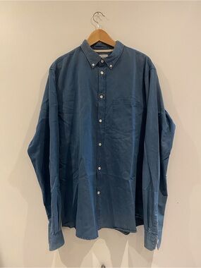 Norse Projects Indigo Button-Down Shirt